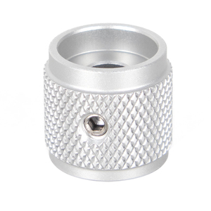 Kim Loại 6Mm D Trục Tròn CNC Biến Điện Tử Âm Thanh Điều Khiển Âm Lượng Guitar Vòng Nhôm Có Knurled Trục Núm Các Bộ Phận - Product Image 2