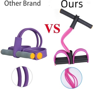 Corde de tension multifonctionnelle pour l'entraînement assis Bande élastique de résistance pour pédale de yoga à 6 tubes - Product Image 2