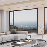 Ventanas abatibles de aluminio con aislamiento térmico de doble acristalamiento moderno de Beigeman, eficiencia energética para casa, Villa, piso, ventana de techo