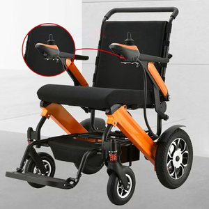 Silla de ruedas eléctrica Plegable ligera con marco de aluminio silla de ruedas eléctrica plegable para ancianos batería de litio para viajes aéreos - Product Image 6