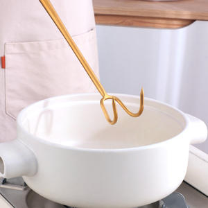 Usine en vrac en acier inoxydable crochet à viande outils ménagers longue poignée BBQ nourriture <span class=keywords><strong>Flipper</strong></span> crochets Anti-brûlure accessoires de cuisine - Product Image 5