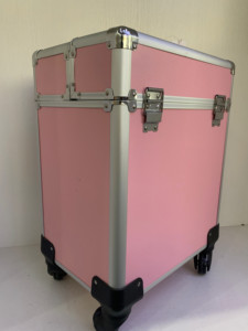 Chariot de beauté pliable en aluminium de grande taille <span class=keywords><strong>Bingo</strong></span>, valise de maquillage, boîte à cosmétiques, sac pour la coiffure, l'art des ongles, la mode - Product Image 3