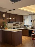 Armoire de cuisine de style européen Prima avec finition mélamine pour bâtiments résidentiels modernes