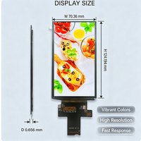 Écran tactile Oncell de 5,48 pouces (5,5'') avec interface Mipi, résolution 1080x1920, affichage AMOLED couleur pleine