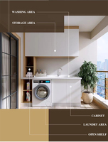 Kabinet Cermin Dinding Anti Air Desain Miring dari Baja Tahan Karat Modern untuk Kamar Mandi, Merek KINO Model L-02 Guangdong