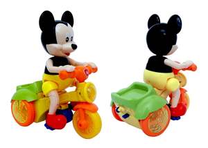 Juguete Eléctrico <span class=keywords><strong>de</strong></span> <span class=keywords><strong>Mickey</strong></span> <span class=keywords><strong>Mouse</strong></span> en Bicicleta, Motocicleta <span class=keywords><strong>de</strong></span> Plástico Colorida y Linda con Música y Luces Intermitentes para Niños - Product Image 4