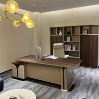 Meubles de bureau de direction en bois de luxe au design moderne et durable, fabriqués en Chine, bureau et table de direction pour villa avec certification CE