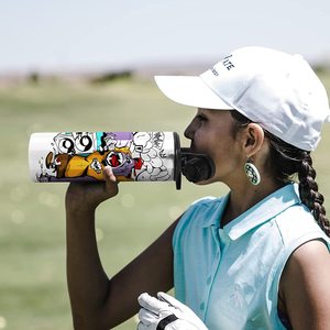 20oz 25 Pack Insulated Water <b>Bottle</b> with Spout Lid, Sublimation Kids Water <b>Bottle</b> Blanks,Wide Mouth Sport <b>Bottle</b> Canteen - Product Image 6