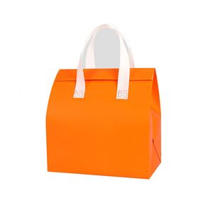 Waterproof Portable Custom Logo Disposable Non-Woven Cooler Bag Thermal Insulated Cooler Bag for Food Beverage Delivery Takeaway - Product Image 1