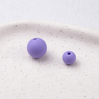Perles rondes en acrylique mat givré Cheng Shi pour la fabrication de chaînes de téléphone et bracelets DIY, modèle 228