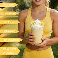 Batido de Proteína de Leche para Adelgazar de Marca Privada OEM, Batido de Plátano para Adelgazar, Sustituto de Comida, Batido para Bajar de Peso