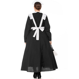 Spot Black and White Castle Maid Adult Traditional Maid Filipino Maid Acting <strong>Costume</strong> <strong>Plus</strong> <strong>Size</strong> Women's Clothing - Product Image 5