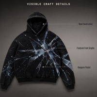 Sweat à capuche Original pour Nomad Abstract Map, noir, style streetwear printanier, pour la vente en gros et la personnalisation ODM
