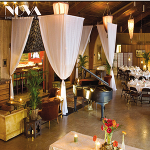 أعمدة خلفية عالية الجودة للمسرح مع تصميم ستائر للزفاف ولافتات - Product Image 5