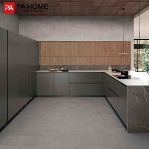 Pa Úc tùy chỉnh thiết kế hiện đại MDF L hình Nhà Bếp Đựng thức ăn tủ cho khách sạn nhỏ căn hộ phòng - Product Image 3