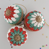 Boules de Noël Amigurumi 2023, ornements de Noël en crochet, jouets