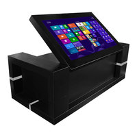 Mesa de pantalla táctil interactiva inteligente lcd de altura hacia arriba y abajo giratoria a medida