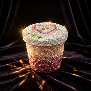 Sac à main de soirée rose en forme de pot de fleurs 3D, orné de strass floraux, sac à bandoulière pour femme, idéal pour mariage et fête - Product Image 3