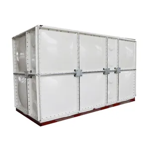 FRP Water Storage Tanks Portable Rectangular SMC Water Tank