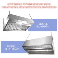 Hotte de cuisine commerciale d'échappement professionnel à gaz en acier inoxydable de haute qualité pour les hôtels fabriqués en Chine
