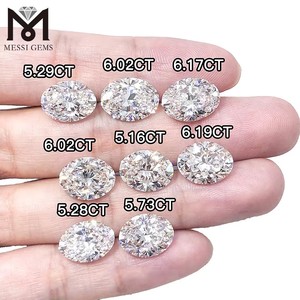 실험실 생성 IGI 인증 1CT 2CT 3CT 4CT 5CT D VVS 타원형 느슨한 실험실 그로운 다이아몬드 - Product Image 1