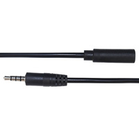 Câble d'extension audio 3,5 mm mâle vers femelle 4 pôles TRRS AUX avec longueur personnalisée