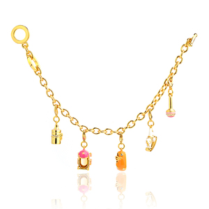 Vente chaude 2025 Bracelet <span class=keywords><strong>en</strong></span> émail pour bébé mignon et sûr <span class=keywords><strong>en</strong></span> <span class=keywords><strong>or</strong></span> plaqué 18 carats Prix direct d'usine Longue durée de <span class=keywords><strong>vie</strong></span> Naturel Bijoux pour bébé - Product Image 1