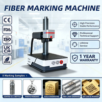 Machine de marquage laser à fibre portable 30W 60W 100W refroidie par air Mopa M7 pour le codage de pièces métalliques, atelier et petites entreprises