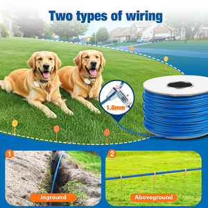 Collier étanche rechargeable de haute qualité Équipement d'agilité de clôture de fil de chien électrique extrême fabriqué en plastique - Product Image 5