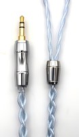 Câble audiophile détachable en argent pur et alliage d'argent plaqué argent, 84 conducteurs, 4 brins, 2PIN 0,78 mm, 3,5 TRS, 1,2 m, personnalisé