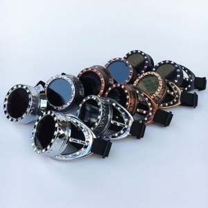 Nouvelles Lunettes Steampunk Diamantées Unisexe Style Rétro 2019 pour Cosplay DIY - Product Image 2