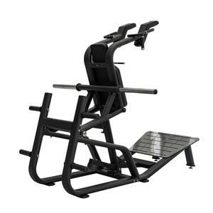 Máquina de Sentadillas Comercial de Alta Resistencia, Estructura de Acero Elíptica Plana, Barra Guía Cromada de 40 mm, <span class=keywords><strong>Prensa</strong></span> de Piernas con Carga de Discos para Gimnasio - Product Image 6