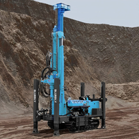 Foreuse rotative hydraulique diesel de 180 m de profondeur avec pompe et moteur pour le forage de puits et la création de trous d'eau