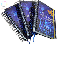 Carnet de Journal à pois carré en papier noir à couverture souple quotidienne personnalisée papier 160 g/m²
