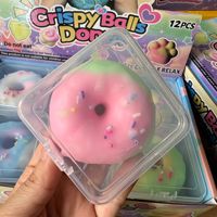 Mainan Donat Empuk Renyah Bentuk Cakar Kucing, Mainan Fidget Pereda Stres Warna-warni, Hadiah Promosi Pesta Anak