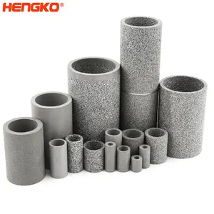 Tubo de filtro de acero inoxidable 316L de polvo sinterizado poroso de alta calidad para filtración de agua y líquidos