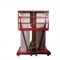 Plateforme élévatrice électrique mobile hydraulique à mât vertical en aluminium, 4m, 6m, 8m, 10m, 12m, 14m, pour une ou deux personnes