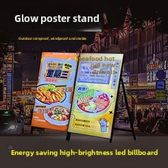 Tablero de menú de restaurante con marco de presión delgado de publicidad personalizada, caja de luz Led, tablero de menú con retroiluminación Led, restaurante, Cafetería, Tiendas - Product Image 6