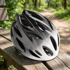 Casque de vélo adulte unisexe en PC+EPS, respirant, motif à pois, protection de la tête pour le cyclisme, style sportif, toutes saisons - Product Image 3