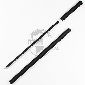 Épées en bois de style japonais <span class=keywords><strong>Katana</strong></span> noir Anime Cosplay jouets épées pour enfants enfants - Product Image 6