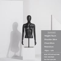 Maniquí de FRP de Alta Gama, Medio Cuerpo, con Soporte y Accesorios de Exhibición para Tiendas de Ropa