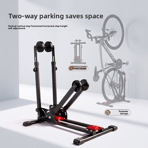 Soporte Plegable 3 en 1 para Bicicletas, Ajustable en Altura, para Reparación y Almacenamiento Vertical en Interiores, para Ruedas de 24-<span class=keywords><strong>29</strong></span> Pulgadas - Product Image 3