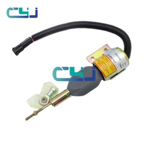 Válvula solenoide de parada 3932529 para motor 6BT5.9, excavadora R210-3 R220-5, solenoide de apagado, piezas de maquinaria de construcción - Product Image 3