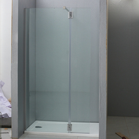 Cabine de douche rectangulaire en alliage d'aluminium DOMO à montage rapide avec cadre pour salle de bain