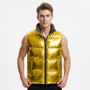 Chaleco acolchado de poliéster para hombre, corte holgado, para marcas de moda de lujo estadounidenses - Product Image 1