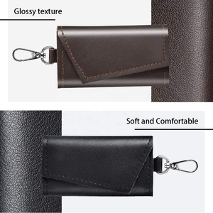 Nouveau design en cuir PU <span class=keywords><strong>porte</strong></span>-clés portefeuille multi-fonction mini pochette en cuir pour clés <span class=keywords><strong>porte</strong></span>-monnaie-hommes et femmes - Product Image 3