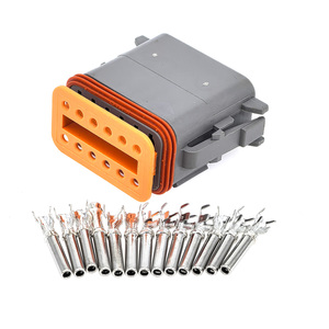 ตัวเชื่อมต่อแบบ Deutsch รุ่น DT04-12P-L012 แบบ 12 ขา ชนิดปิดผนึก ติดตั้งบนหน้าแปลน พร้อมขั้วต่อแบบตัวผู้ สำหรับสายไฟรถยนต์ - Product Image 4