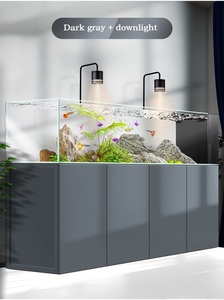 Aquarium en <span class=keywords><strong>verre</strong></span> ultra-clair avec filtre inférieur automatique éco-responsable et débordement latéral pour poissons d'eau douce - Product Image 6