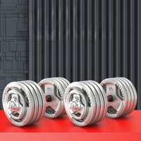 Ensemble d'haltères à trois trous avec poignées, en fer pur, peinture émaillée, pour musculation, squats, équipement de fitness, haltères
