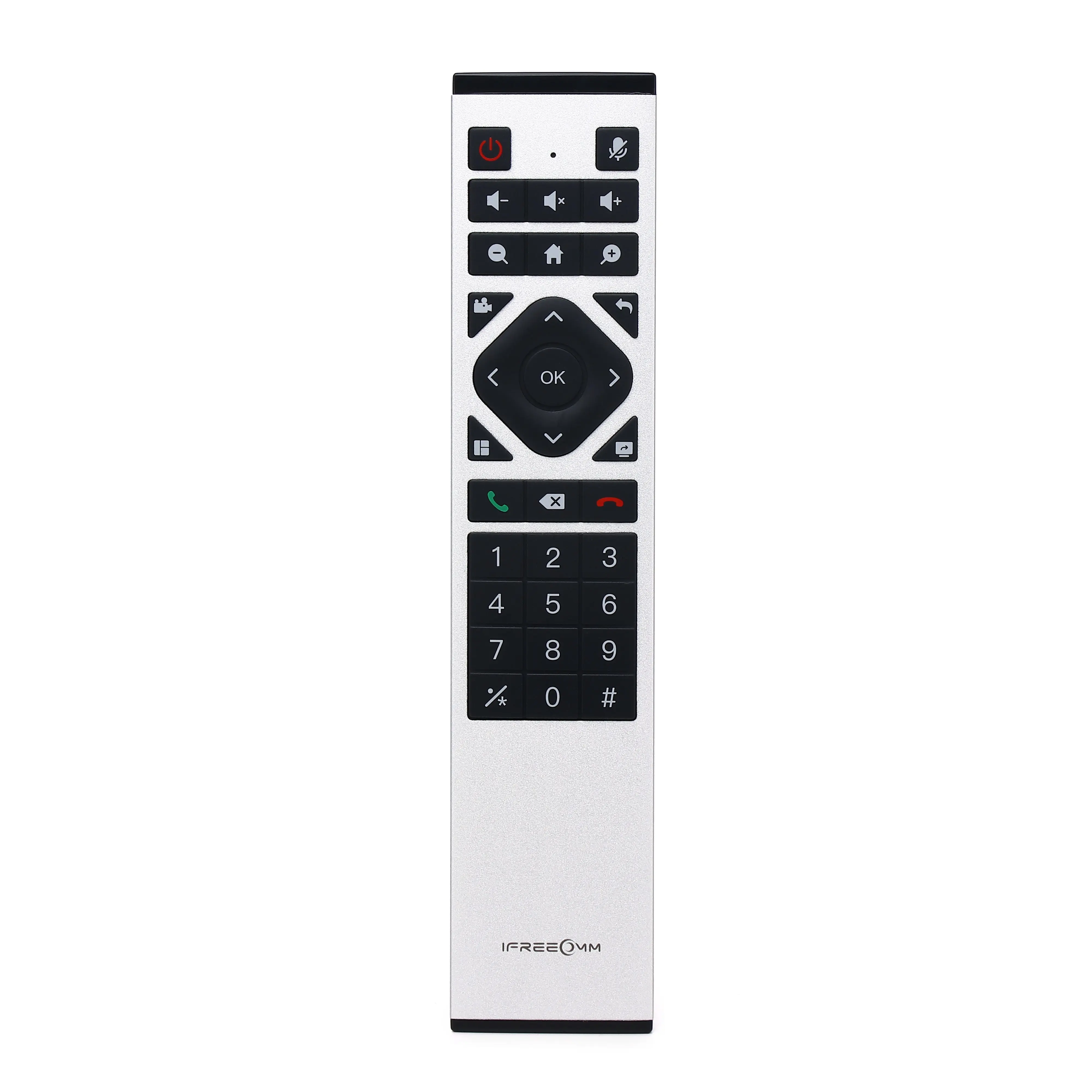 High-end metal remote control infrared aluminum remote control customized milexus tv metal remote control